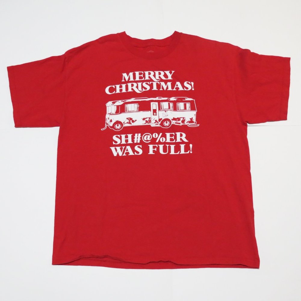 Red Merry Christmas Vacation T-Shirt Size XL